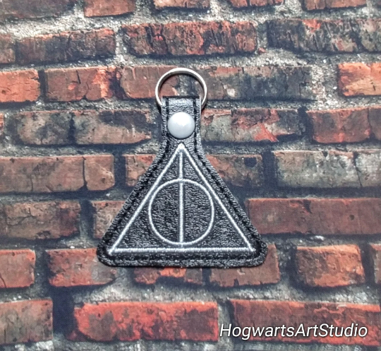 Embroidered Magic Triangle Keychain
