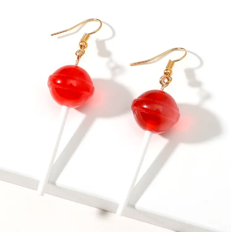 Miniature Lollipop Earrings - Choose your favorite "flavor" of sucker!