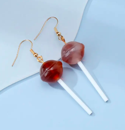 Miniature Lollipop Earrings - Choose your favorite "flavor" of sucker!