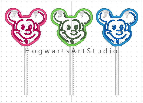 Mouse Sucker Embroidery Design Files - Instant Download!