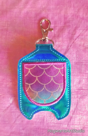 Mermaid/Dragon Scale Hand Sanitizer Holder Keychain - includes B&BW bottle of your choice!