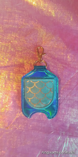 Mermaid/Dragon Scale Hand Sanitizer Holder Keychain - includes B&BW bottle of your choice!