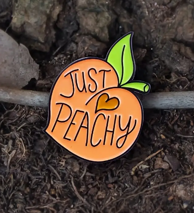 "Just Peachy" Enameled Pin