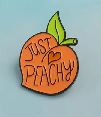 "Just Peachy" Enameled Pin