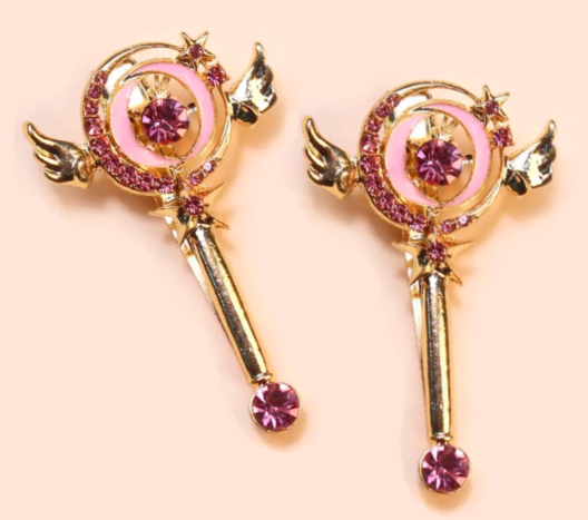 Pink Fairy Wand Barrette Set- bring some magic to your hair style!