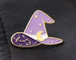 Purple Starry Witch/Wizard Hat Pin