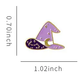 Purple Starry Witch/Wizard Hat Pin