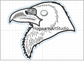 Large Raven/Crow Embroidery Design Files - Instant Download