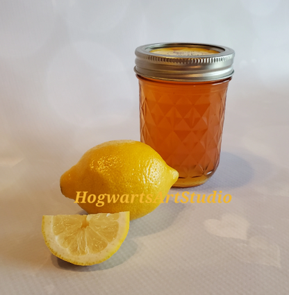 Sherbet Lemon Jelly- bright and tangy, just like lemon drop candies! Artisanal small batch