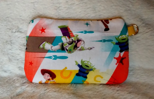 Toy Tale Zipper Bag - fully lined, with all your favorite toys!