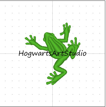 Hopping Tree Frog Embroidery Design File - Instant Download